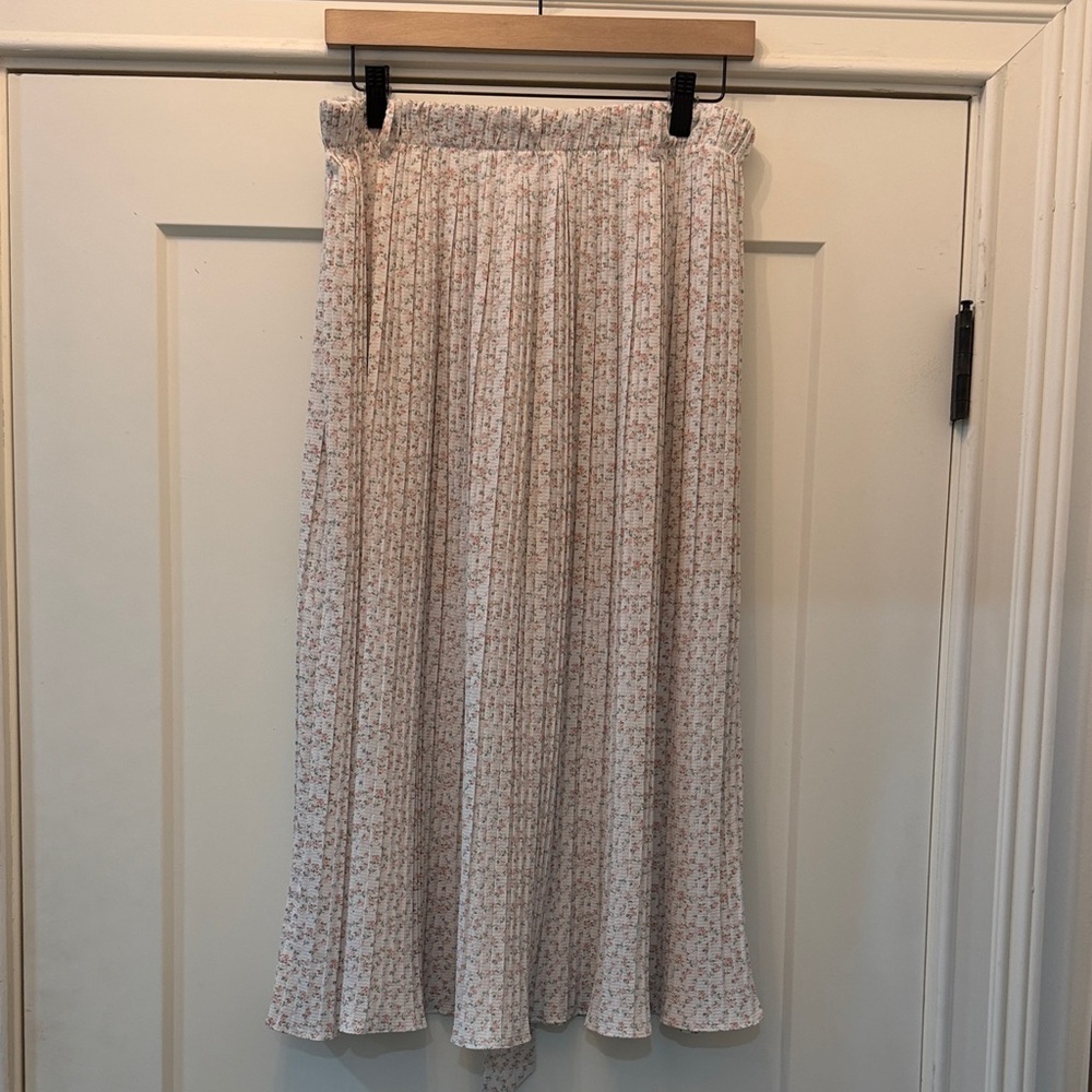 Floral Print Midi Skirt